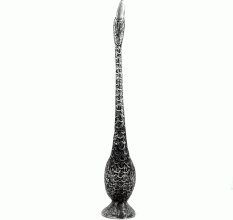 Silver Metal Alloy Duck Sculpture