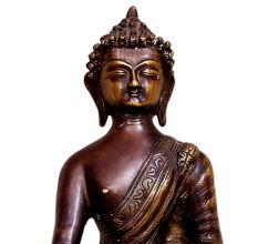 Brass Buddha (Ht-9.5 Inches)