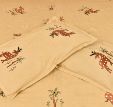 Deer Pattern Handmade Bedsheet