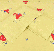 Light Green Cotton Bedsheet