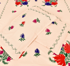 Peach Cotton Bedspread