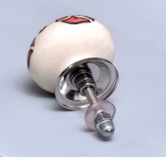 Peach Leaf Ceramic Knob