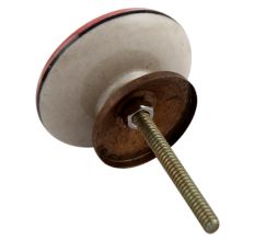 Peach Fish Flat Ceramic Drawer Knob