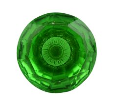Green Diamond Shape Big Glass Drawer Knob