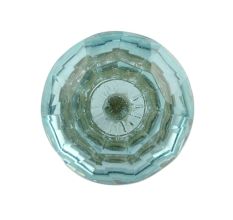Water Diamond Shape Big Glass Dresser Knob