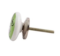 Diva Pea Green Ceramic Flat Dresser Knob Online
