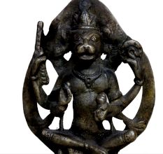 Brass Narsingh (Ht-6.3 Inches)