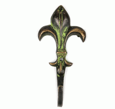 Bronze Wall Hooks Flower Bud