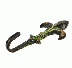 Bronze Wall Hooks Flower Bud