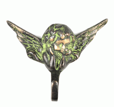 Bronze Wall Hooks Face and Wings