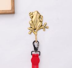 Golden Bronze Frog Wall Hooks