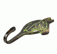 Black Brass Western Horse Wall Hooks