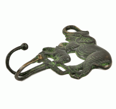 Black Bronze Elephant Wall Hooks