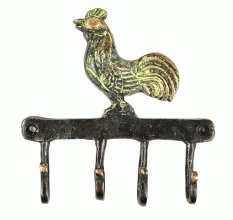 Bronze Rooster Wall Hooks