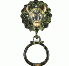 Bonze Bull Head Door Knocker