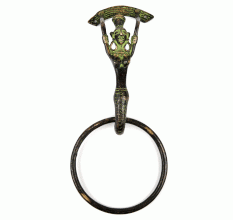 Mermaid Bronze Metal Towel Ring Holder