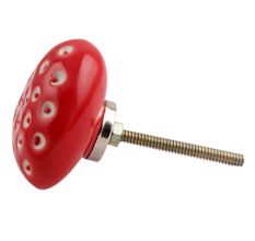 Red Heart Etched Ceramic Dresser Knob Online