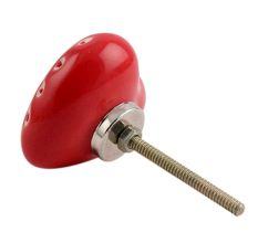 Red Heart Etched Ceramic Dresser Knob Online