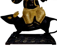Brass Ganesha (Ht- 10.8 Inches)