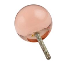 Peach Pink Round Glass Drawer Knob Online