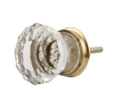 Clear Diamond  Big Glass Cabinet Knob Online 