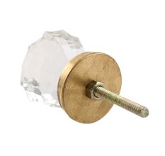 Clear Diamond  Big Glass Cabinet Knob Online 