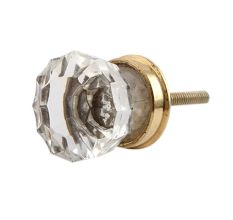 Clear Diamond Small Glass Dresser Knob Online