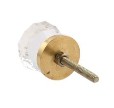 Clear Diamond Small Glass Dresser Knob Online