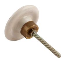 The Vitruvian Man Brown Flat Dresser Knob
