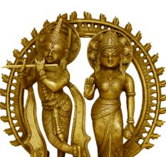 Brass Radha Krishna (Ht-10.6 Inches)