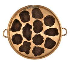 Bronze Appe Mould with Twelve Shell Shapes