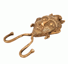 Bronze Tribal Face Mask Wall Hooks