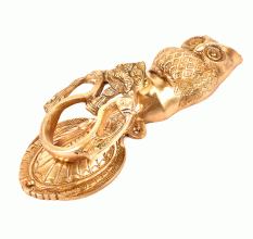 Golden Owl Brass Peacock Door Knocker