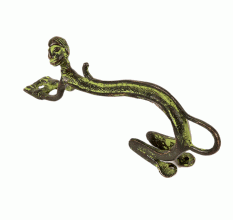 Bronze Monkey Face Door Handle with Patina