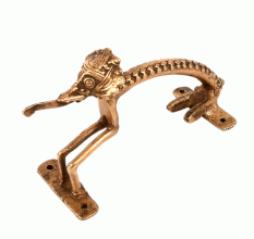 Dhokra Bronze Elephant Door Handle