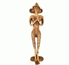 Dhokra Bronze Tribal Man Door Handle