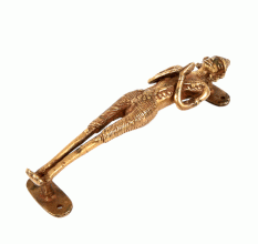 Dhokra Bronze Tribal Man Door Handle