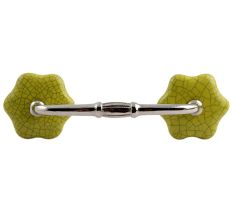 Lime Ceramic Bridge Dresser Handles