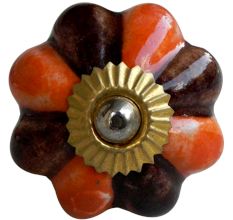 Orange Brown Knob