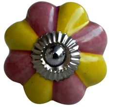 Yellow Pink Knob