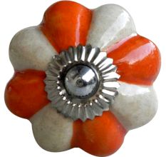 White Orange Knob