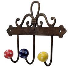 Multi Dot Ceramic Iron Hooks