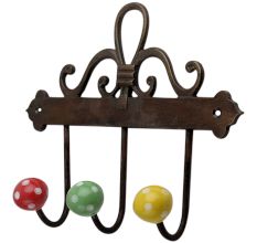 Multi Dot Ceramic Iron Hooks