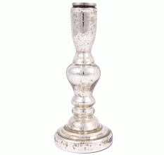 Silver Vintage Effect Candle Holder