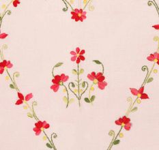Misty Rose Cotton Double Bedsheet