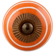Orange White Knob