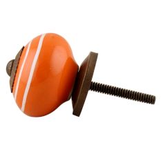 Orange White Knob