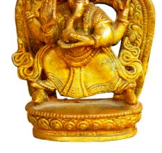 Brass Ganesha (Ht- 6.3 Inches)