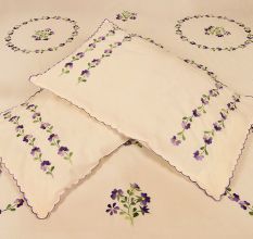 Papaya Peach Cotton Double Bedsheet