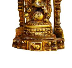 Brass Ganesha (Ht- 4.3 Inches)